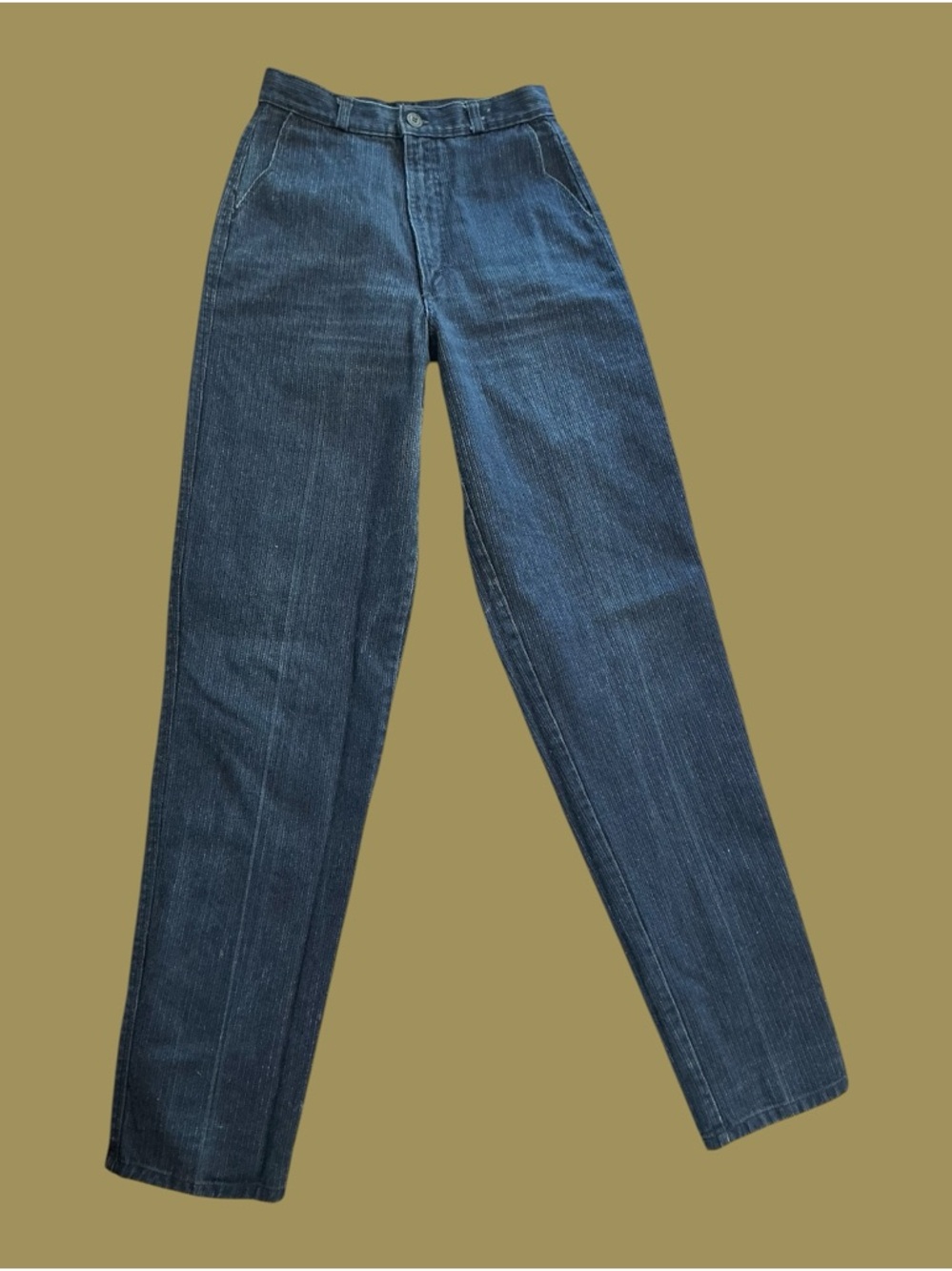 Rockies High-Rise Weave Striped Indigo Jeans - Picture 4 of 7
